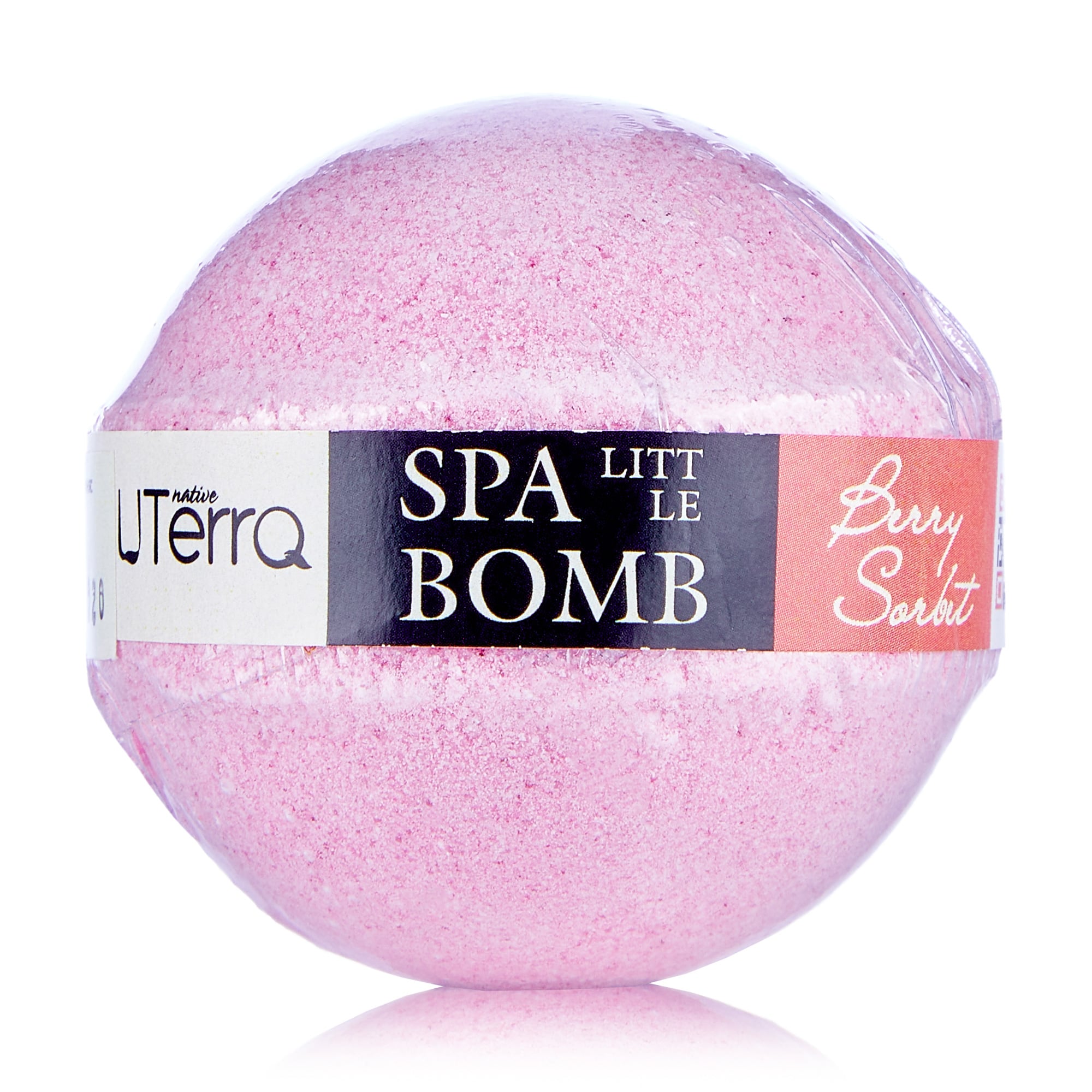 Бомба для ванни UTerra Native Litt Le Berry Sorbet Bomb Ягідний сорбет, 75 г